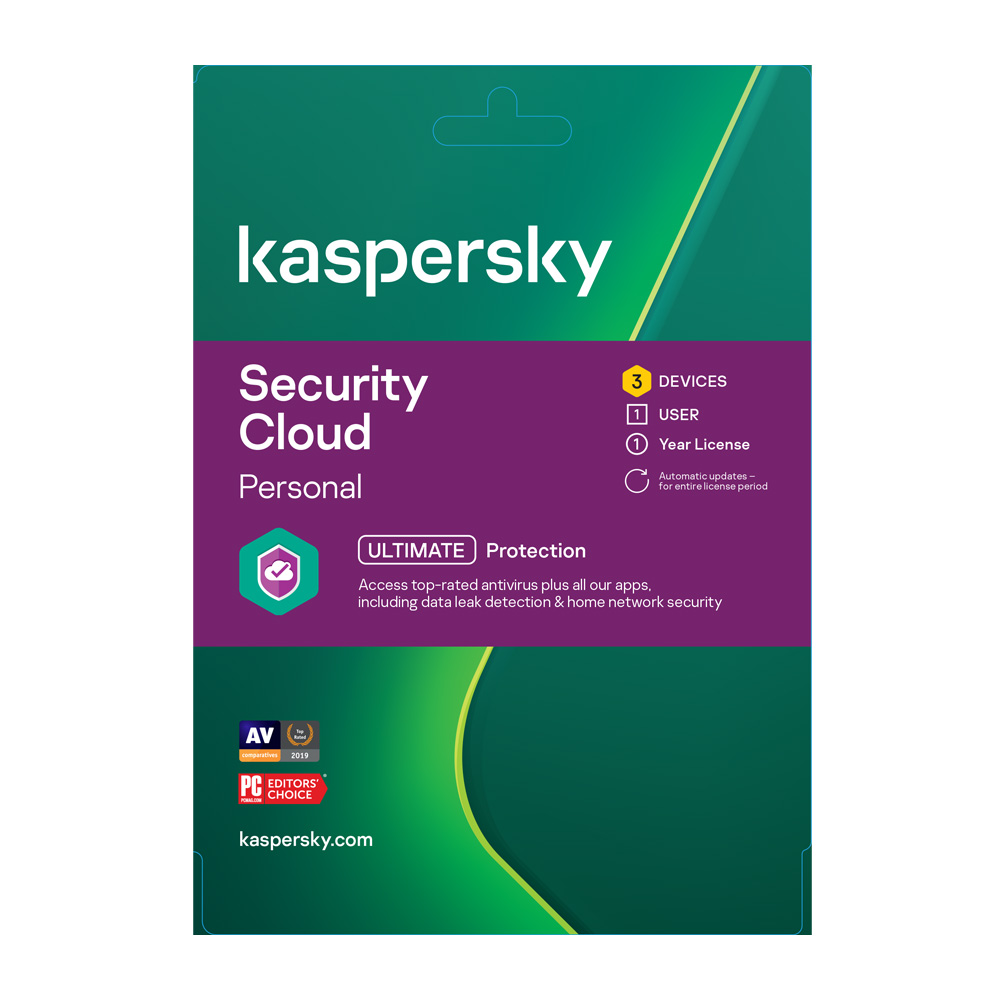 KL1923EOCFS Kaspersky Cloud Personal 3 Device 1 Yr Card