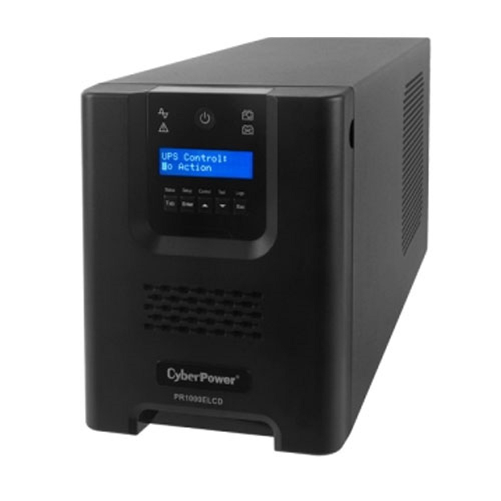 CyberPower PRO series 1500VA / 1350W (10A) Tower UPS with LCD -(PR1500ELCD)- 3 yrs Adv. Rep & 2 yrs on Int. Battery