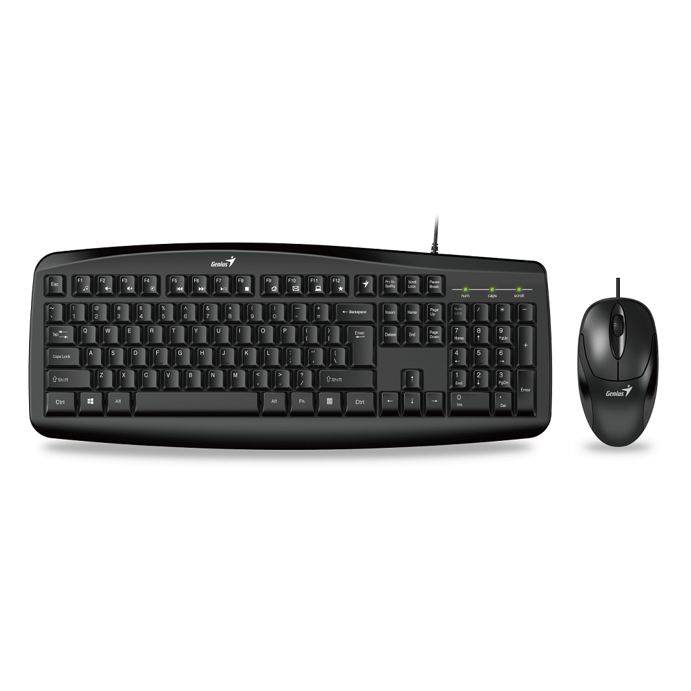 Genius KM-200 Smart keyboard & mouse desktop spill resistant