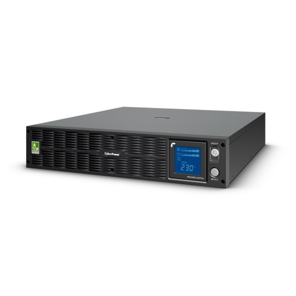 CyberPower PRO Rack/Tower LCD 3000VA / 2700W (15A) 2U Line Interactive UPS - (PR3000ELCDRT2U)-3 Year Advance Replacment WTY & Internal Battery 2 yrs only